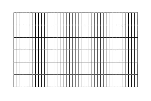 Alberts 642914 Doppelstabmattenzaun | verschiedene Längen und Höhen | kunststoffbeschichtet, anthrazit | Höhe 120 cm von Alberts