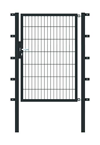 Alberts 646455 Einzeltor Flexo mit Zubehör | verschiedene Breiten und Höhen | anthrazit | Breite 100 cm | Höhe 140 cm von Alberts
