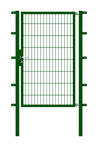 Alberts, grün 100 cm 160 cm GAH 646820 Einzeltor Flexo mit Zubehör Breiten und Höhen-wahlweise in verschiedenen Farben | kunststoffbeschichtet von Alberts