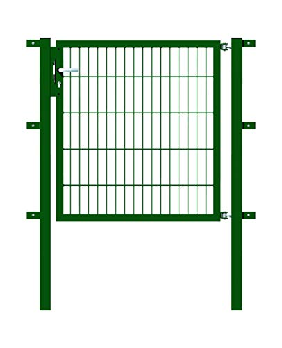 Alberts, grün 100 cm GAH 647070 Einzeltor Flexo mit Zubehör Breiten und Höhen-wahlweise in verschiedenen Farben | kunststoffbeschichtet von Alberts