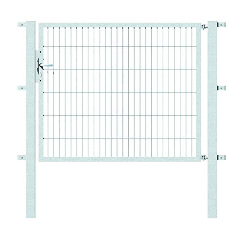 Alberts GAH 647360 Einzeltor Flexo mit Zubehör wahlweise in verschiedenen Farben | feuerverzinkt | Breite 150 cm | Höhe 120 cm von Alberts