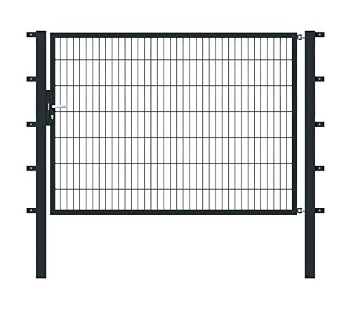 Alberts 647773 Einzeltor Flexo mit Zubehör | verschiedene Breiten und Höhen | anthrazit | Breite 200 cm | Höhe 140 cm von Alberts