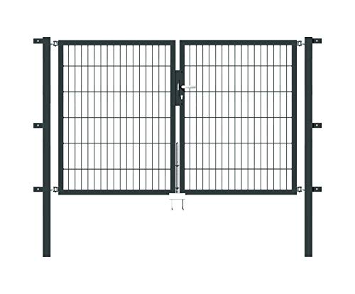 Alberts 648435 Doppeltor Flexo mit Zubehör | verschiedene Breiten und Höhen | anthrazit | Breite 200 cm | Höhe 120 cm Alberts 648435 Doppeltor Flexo mit Zubehör | verschiedene Breiten und Höhen | anthrazit | Breite 200 cm | Höhe 120 cm von Alberts