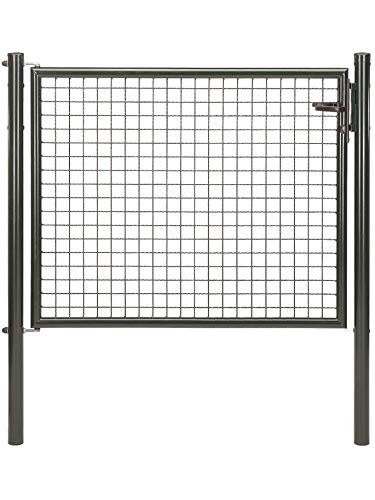Alberts 650162 Wellengitter-Einzeltor | verschiedene Breiten und Höhen | anthrazit-metallic | Breite 125 cm | Höhe 100 cm von Alberts