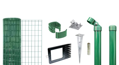 Alberts 669249 Fix-Clip Pro als Zaun-Komplettset, mit Einschlagbodenhülse | verschiedene Längen und Höhen | grün | Höhe 153 cm | Länge 75 m Alberts 669249 Fix-Clip Pro als Zaun-Komplettset, mit Einschlagbodenhülse | verschiedene Längen und Höhen | grün | Höhe 153 cm | Länge 75 m von Alberts