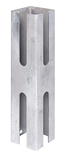 Alberts 672645 Zaunpfosten-Adapter | zur Verlängerung vorhandener Zaunpfosten | feuerverzinkt | Länge 250 mm | für Pfosten 60 x 60 mm von Alberts
