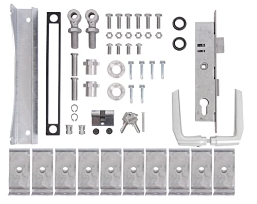 Alberts 678135 Zubehör-Set Flexo | für Einzeltor | 1400 bis 2000 mm Höhe | Stahl roh, feuerverzinkt von Alberts