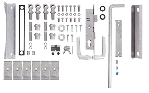 Alberts 678166 Zubehör-Set Flexo | für Doppeltor | bis 1200 mm Höhe | Stahl roh, feuerverzinkt Alberts 678166 Zubehör-Set Flexo | für Doppeltor | bis 1200 mm Höhe | Stahl roh, feuerverzinkt von Alberts