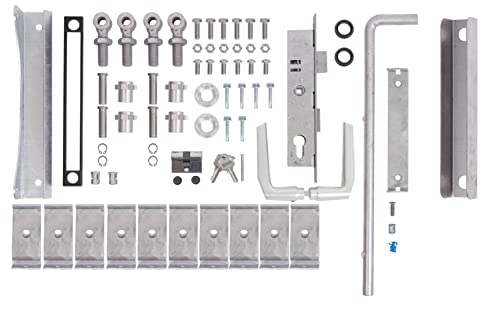 Alberts 678197 Zubehör-Set Flexo | für Doppeltor | 1400 bis 2000 mm Höhe | Stahl roh, feuerverzinkt Alberts 678197 Zubehör-Set Flexo | für Doppeltor | 1400 bis 2000 mm Höhe | Stahl roh, feuerverzinkt von Alberts