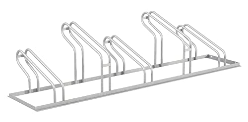Alberts 694791 Fahrradständer City | feuerverzinkt | 1750 x 489 x 412 mm | Bügel-Ø 16 mm | Anzahl Einstellplätze 5 von Alberts