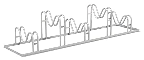 Alberts 774400 Fahrradständer Ville | feuerverzinkt | 1750 x 446 x 370 mm | Bügel-Ø 16 mm | Anzahl Einstellplätze 5 von Alberts