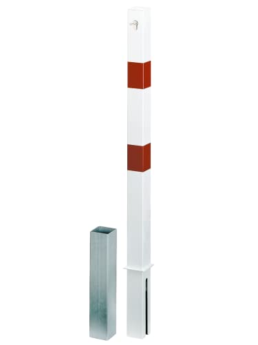 Alberts 786229 Absperrpfosten Passau | mit Profilzylinderschloss, gleichschließend | zum Einbetonieren, herausnehmbar | weiß | Pfosten 70 x 70 mm | Höhe über Boden 100 cm Alberts 786229 Absperrpfosten Passau | mit Profilzylinderschloss, gleichschließend | zum Einbetonieren, herausnehmbar | weiß | Pfosten 70 x 70 mm | Höhe über Boden 100 cm von Alberts