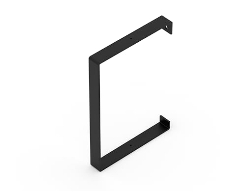 Alberts 805708 Regalträger Adam | Regalhalter wahlweise in verschiedenen Trendfarben | Regalwinkel als ein Paar oder einzeln, schwarz, Größe 304 x 210 x 30 mm von Alberts