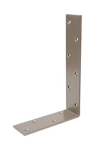 Alberts 821395 DURAVIS® Balkenwinkel | ungleichschenklig | perlbeige duplexbeschichtet RAL 1035 | Größe 160 x 240 x 50 mm | 10er Set von Alberts