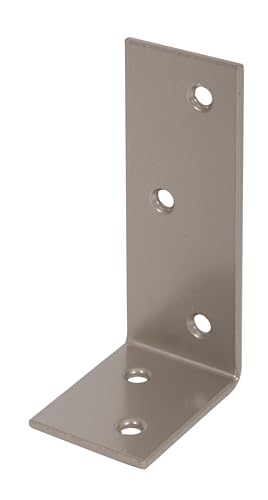 Alberts 821401 DURAVIS® Balkenwinkel | ungleichschenklig | perlbeige duplexbeschichtet RAL 1035 | Größe 40 x 80 x 30 mm | 20er Set von Alberts