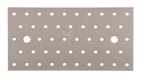 Alberts 821722 DURAVIS® Lochplatte | perlbeige duplexbeschichtet RAL 1035 | Größe 200 x 100 x 2 mm | 25er Set von Alberts