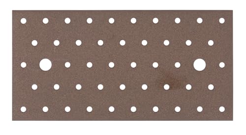 Alberts 822361 DURAVIS® Lochplatte | rostbraun duplexbeschichtet | Größe 200 x 100 x 2 mm | 25er Set von Alberts