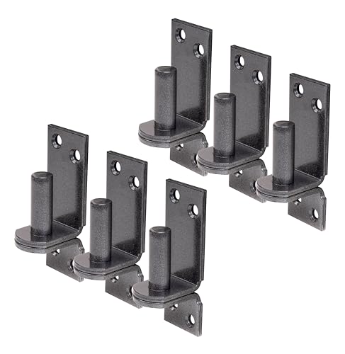 Alberts 822644 DURAVIS® Kloben auf Platte | DI-Haken | schwarzdiamant duplexbeschichtet | Dornmaß Ø16 mm | Platte 115 x 40 mm | 6er Set von Alberts