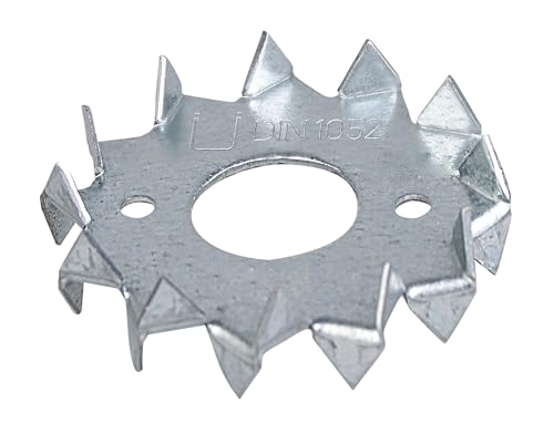 Alberts 836542 Scheibendübel mit Zähnen | zweiseitig | sendzimirverzinkt | zum Aufschrauben | Außen-Ø 75 mm | Innen-Ø 26 mm | 50er Set, Silber Alberts 836542 Scheibendübel mit Zähnen | zweiseitig | sendzimirverzinkt | zum Aufschrauben | Außen-Ø 75 mm | Innen-Ø 26 mm | 50er Set, Silber von Alberts