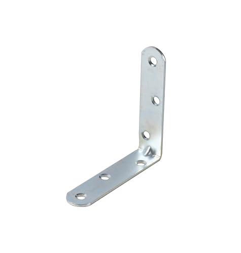Alberts 837761 Stuhlwinkel | mit abgerundeten Enden | galvanisch blau verzinkt | 80 x 80 x 19 mm | 40er Set von Alberts