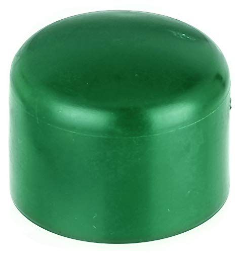 Alberts 855260 Pfostenkappe für runde Metallpfosten | Kunststoff, grün | für Pfosten-Ø 38 mm | 20er Set von Alberts