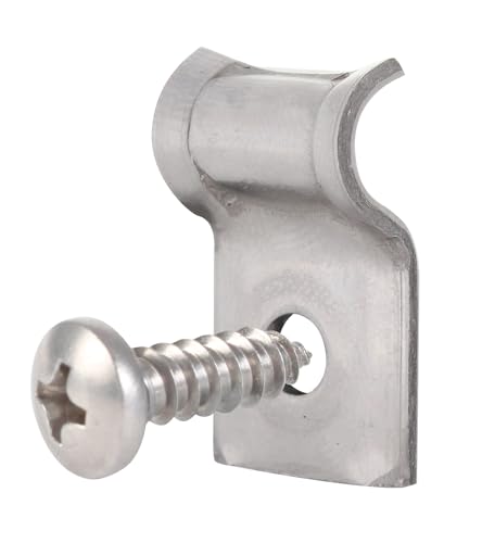 Alberts 855512 Spanndrahthalter mit Schraube | Edelstahl | 50er Set von Alberts