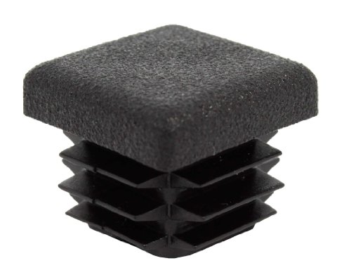 Alberts 859015 Verschlussstopfen für Vierkantrohre | Kunststoff, schwarz | Breite 20 mm | 16er Set von Alberts