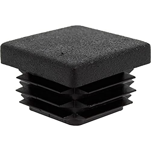Alberts 859022 Verschlussstopfen für Vierkantrohre | Kunststoff, schwarz | Breite 25 mm | 16er Set von Alberts