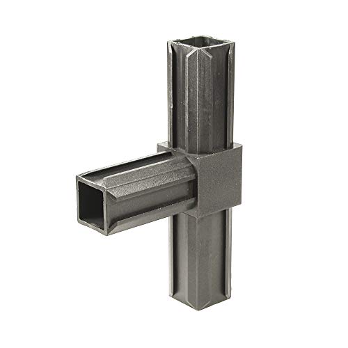 Alberts 859848 XD-Rohrverbinder | T-Stück | Kunststoff, schwarz | 20 x 20 x 1,5 mm | 10er Set von Alberts