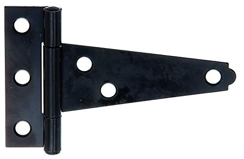 Alberts 865467 Kistenband | mit vernietetem Stift | schwarzer Tauchlack | Band: 75 mm | Scharnier: 60 mm | 25er Set von Alberts