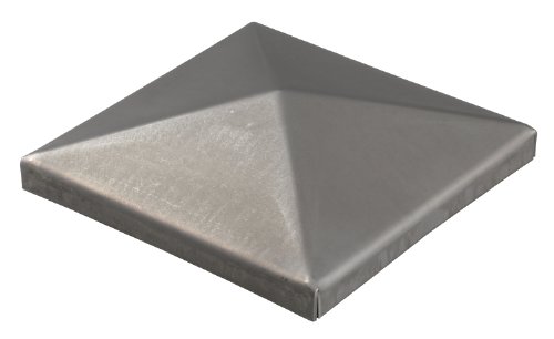 Alberts 866983 Pfostenkappe für Vierkantmetallpfosten | zum Anschweißen | Stahl | 150 x 150 mm | 2er Set von Alberts