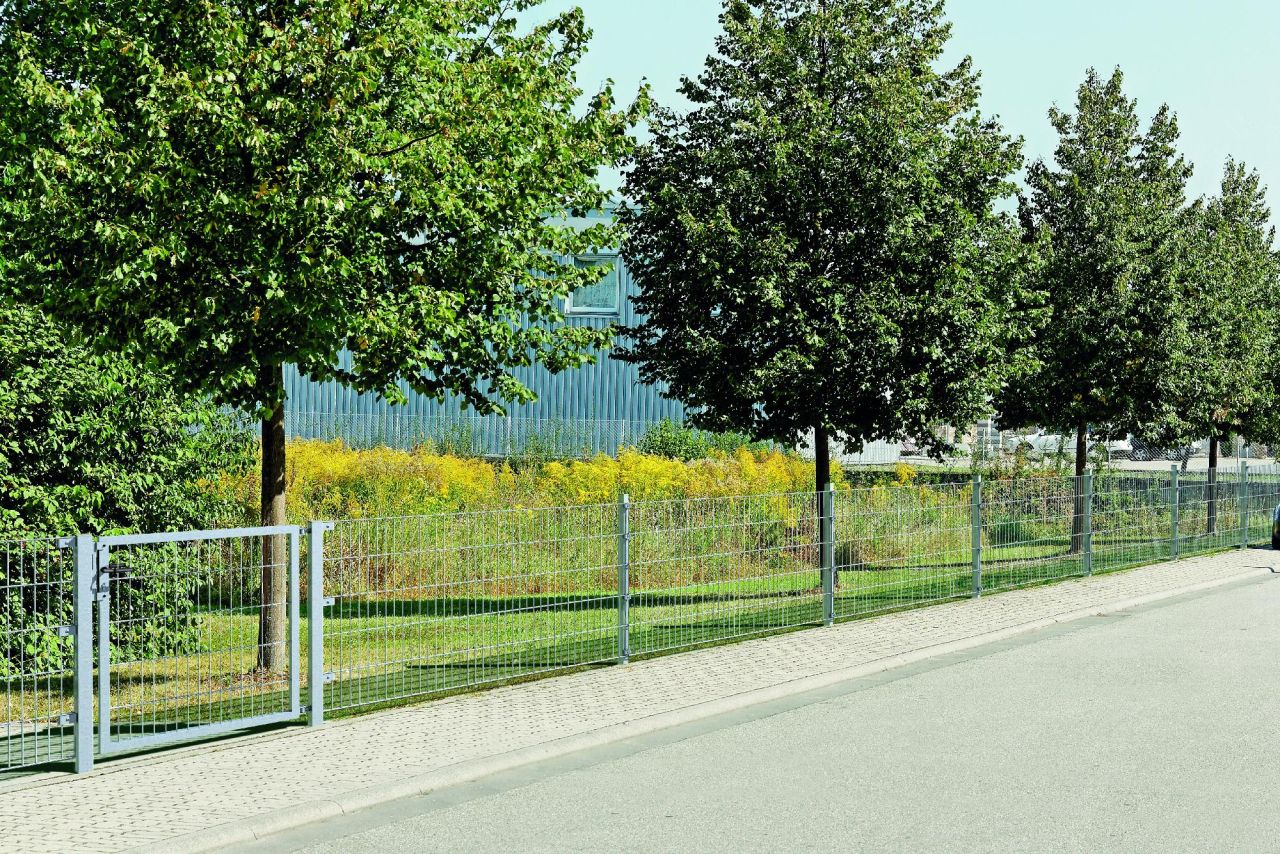 Alberts Doppelstabmatten-Grundset 10 m 250 x 143 cm 6/5/6 feuerverzinkt von Alberts