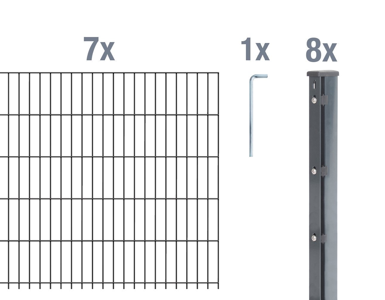 Alberts Einstabmattenzaun DSM-Set,Klemm.6/5/6anth2500x1030/17,5, DSM-Set,Klemm.6/5/6anth2500x1030/17,5 Alberts Einstabmattenzaun DSM-Set,Klemm.6/5/6anth2500x1030/17,5, DSM-Set,Klemm.6/5/6anth2500x1030/17,5 von Alberts