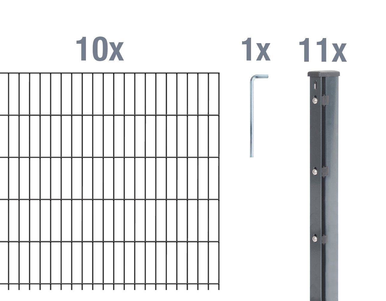Alberts Einstabmattenzaun DSM-Set,Klemm.6/5/6anth2500x1230/25, DSM-Set,Klemm.6/5/6anth2500x1230/25 Alberts Einstabmattenzaun DSM-Set,Klemm.6/5/6anth2500x1230/25, DSM-Set,Klemm.6/5/6anth2500x1230/25 von Alberts