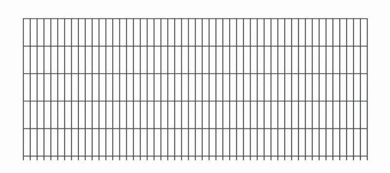 Alberts Einstabmattenzaun Doppelstab-Gittermatte6/5/6anth2500x1030, Doppelstab-Gittermatte6/5/6anth2500x1030 von Alberts