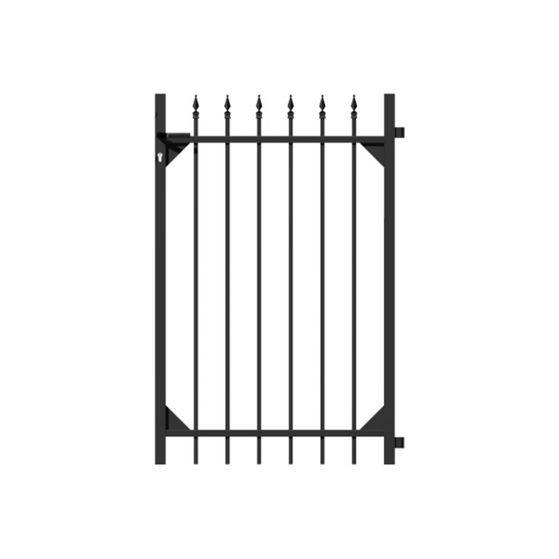 Alberts Einzeltor 'Chaussee' ohne Pfosten Aluminium 100 x 120 cm anthrazit Alberts Einzeltor 'Chaussee' ohne Pfosten Aluminium 100 x 120 cm anthrazit von Alberts