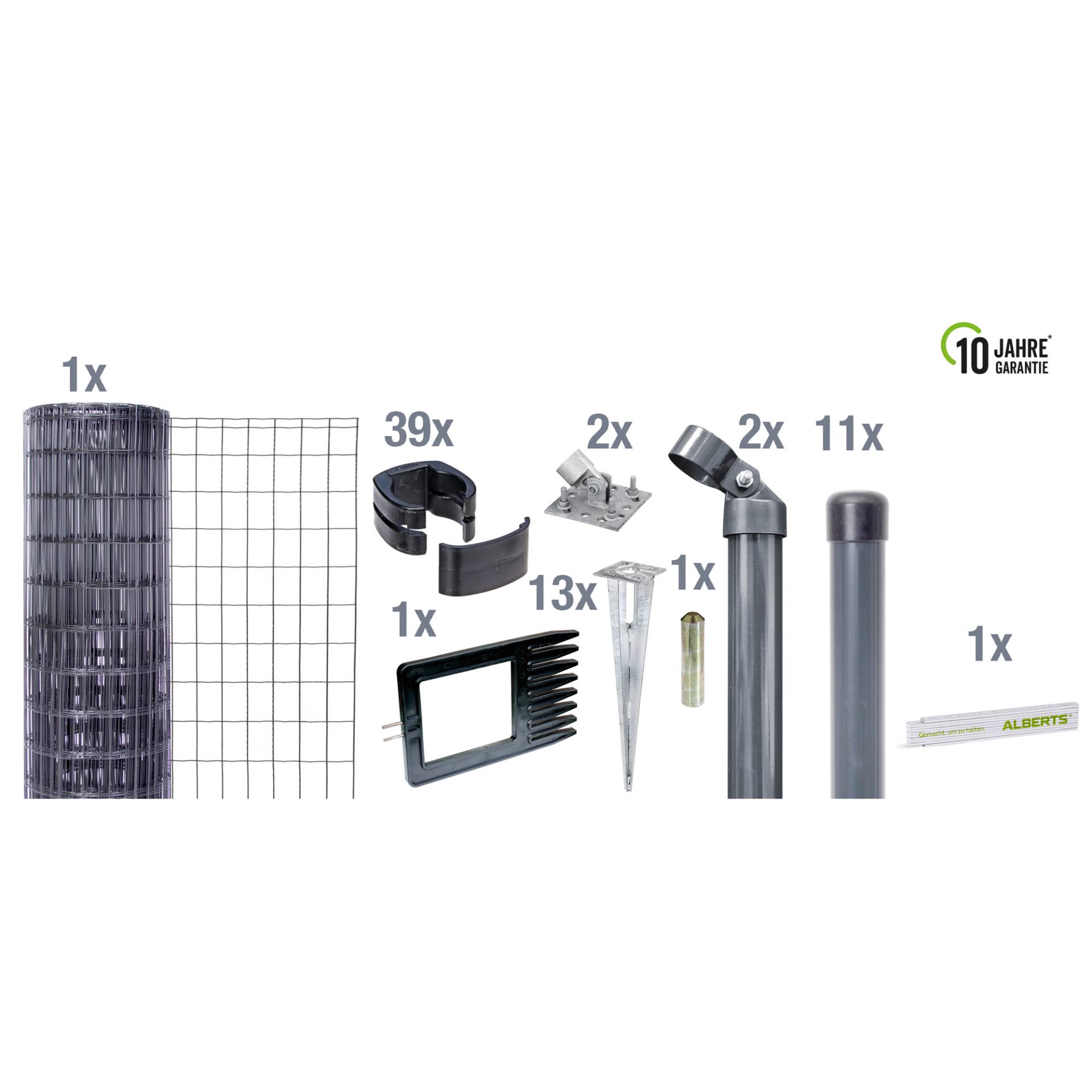 Alberts Set Fix-Clip Pro® anthrazit Ø 2,2 mm 122 x 2500 cm Alberts Set Fix-Clip Pro® anthrazit Ø 2,2 mm 122 x 2500 cm von Alberts