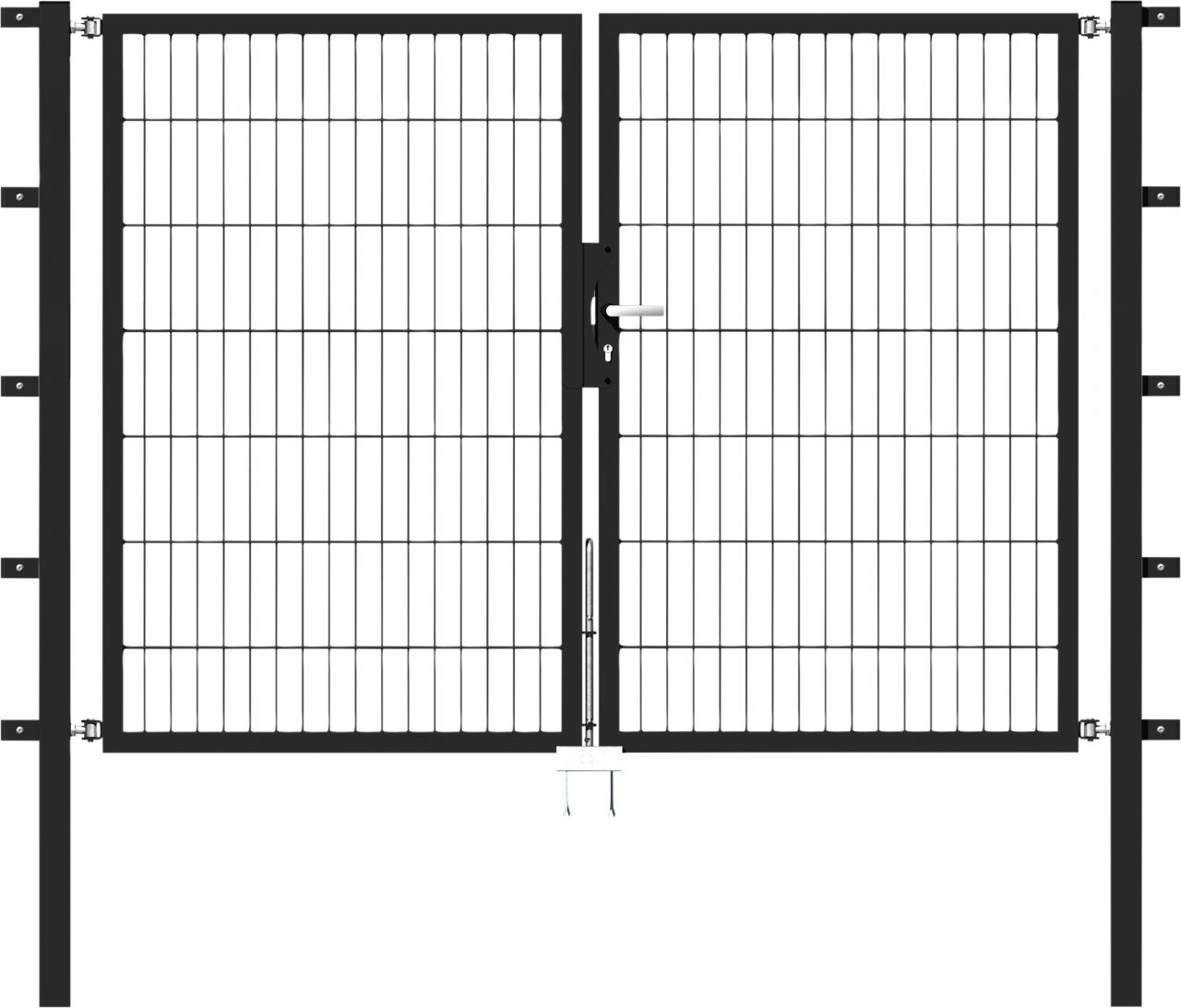 Alberts Stabgitter Doppeltor Flexo 200 x 140 cm 6/5/6 anthrazit zE von Alberts