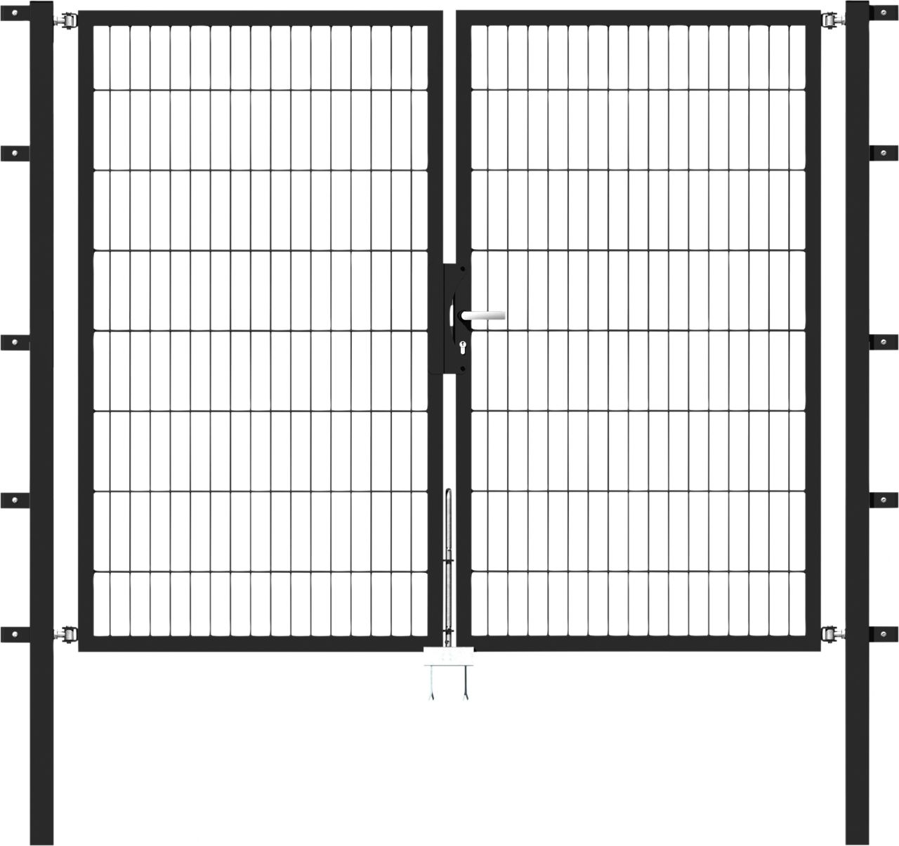 Alberts Stabgitter Doppeltor Flexo 200 x 160 cm 6/5/6 anthrazit zE von Alberts