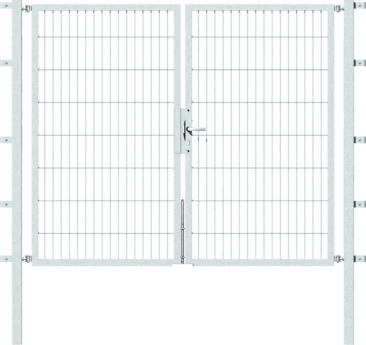 Alberts Stabgitter Doppeltor Flexo 200 x 160 cm 6/5/6 feuerverzinkt zE von Alberts