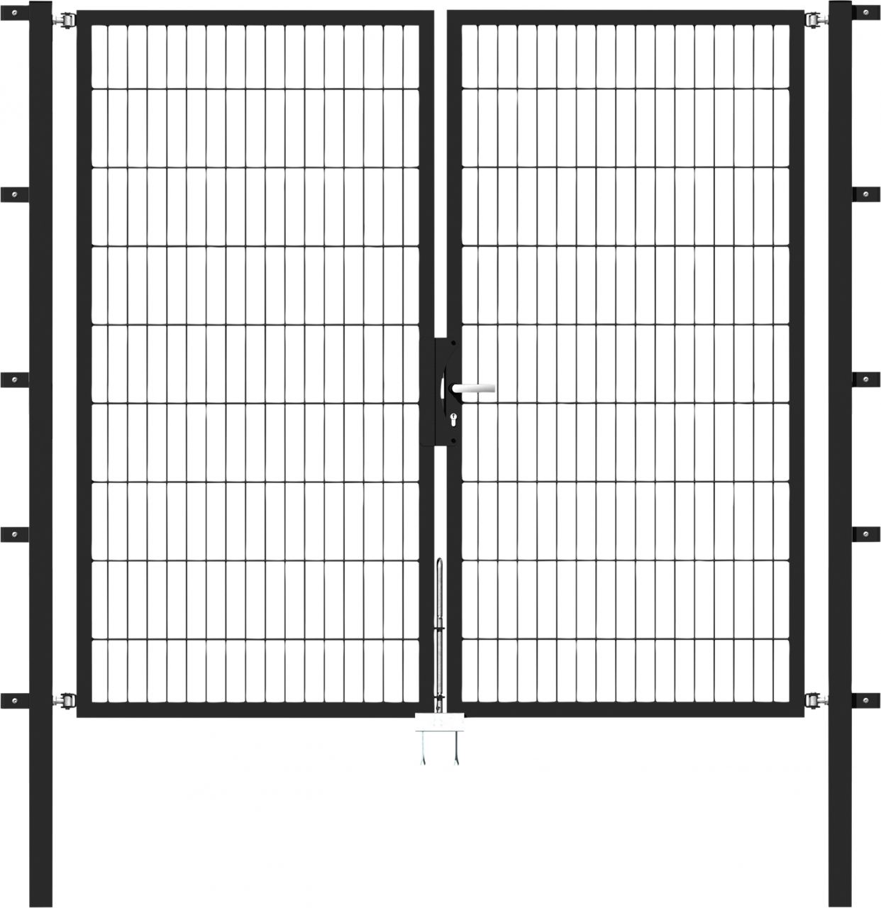Alberts Stabgitter Doppeltor Flexo 200 x 180 cm anthrazit zE von Alberts
