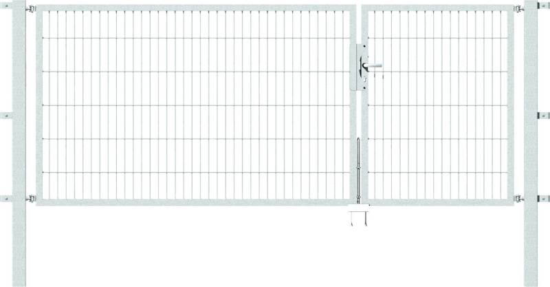Alberts Stabgitter Doppeltor Flexo 300 x 120 cm 6/5/6 feuerverzinkt zE von Alberts