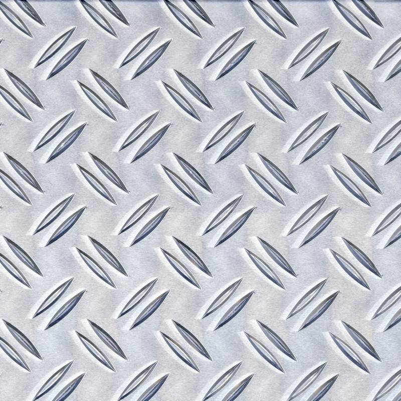 Alberts Strukturblech Aluminium natur 300 x 2,5 mm x 1000 mm Riffel-Prägung von Alberts