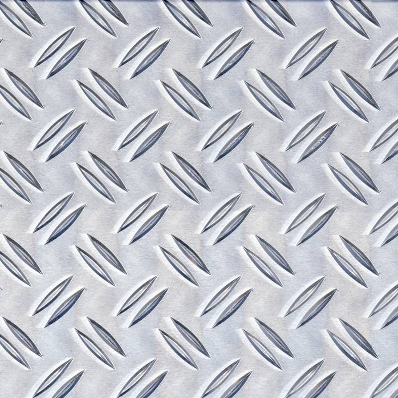 Alberts Strukturblech Aluminium natur 600 x 2,5 x 1000 mm Riffel-Prägung von Alberts