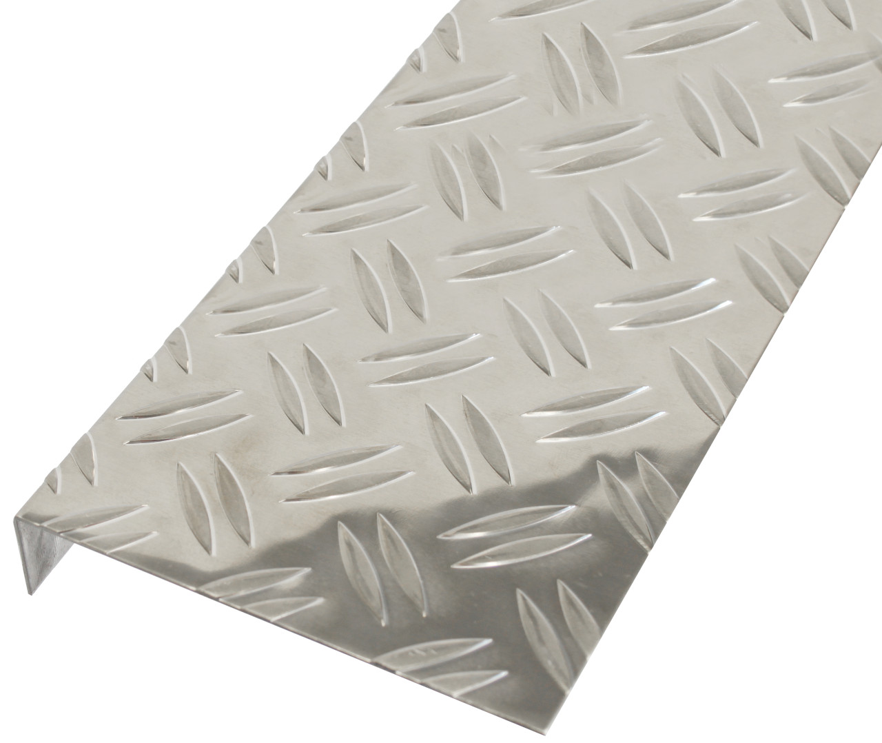 Alberts Strukturblech L-Form Aluminium natur 135 x 30 mm x 2000 mm gekantet Riffel-Prägung von Alberts
