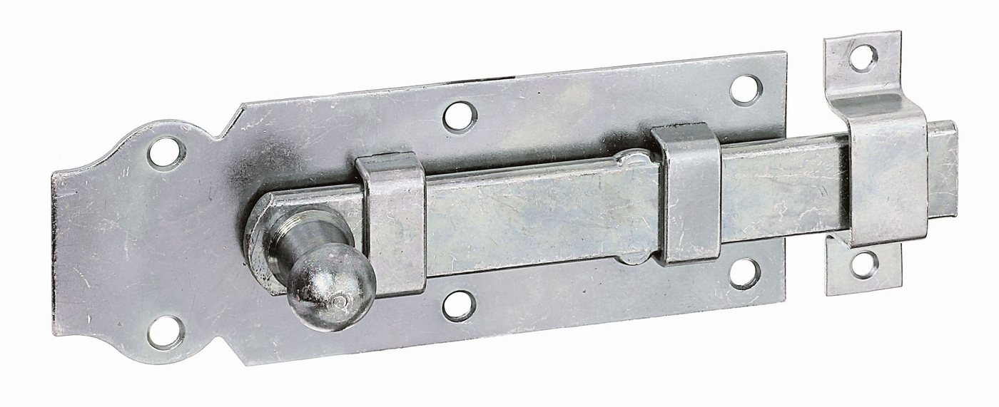 Alberts Türriegel, 115449 Türriegel gerade, mit Knopfgriff und befestigter Schlaufe d von Alberts