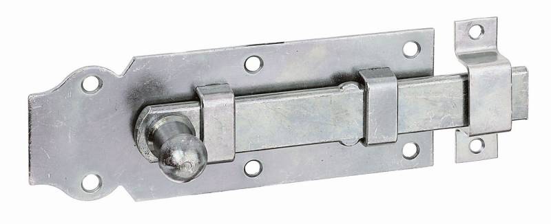 Alberts Türriegel, 115449 Türriegel gerade, mit Knopfgriff und befestigter Schlaufe d Alberts Türriegel, 115449 Türriegel gerade, mit Knopfgriff und befestigter Schlaufe d von Alberts