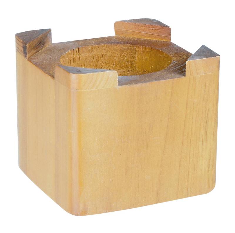 Alberts Zaun Betterhöher,Hartholz,100x100x100,Set4St, 140489 Bett-Erhöher Hartholz 100 x 100 x 100 mm 4er Set von Alberts