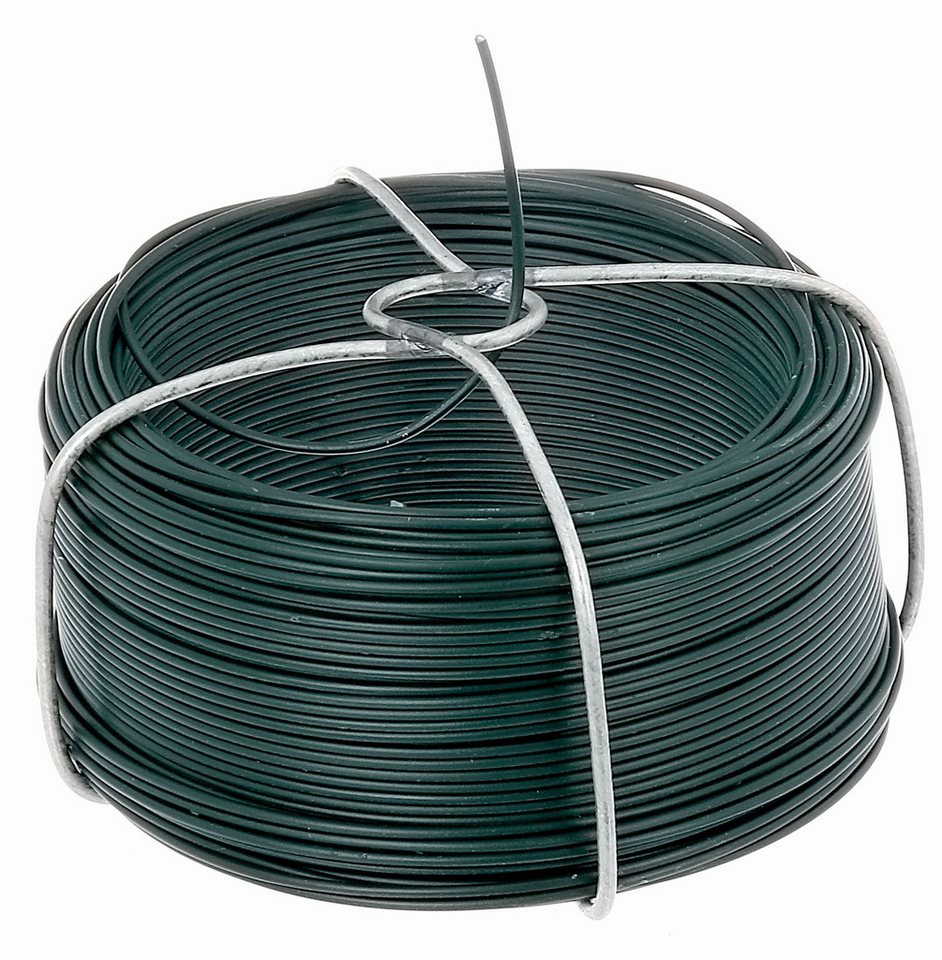 Alberts Zaun Drahtspule,grün,#1,2/50m-Set: 2 Stück, 530532 Drahtspule verzinkt, grün kunststoffbeschichtet Draht-Ø 1 von Alberts