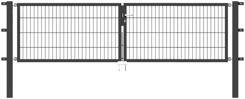 Alberts Zaundoppeltür Flexo, 300 cm Breite (150cm + 150cm), in versch. Höhen von Alberts